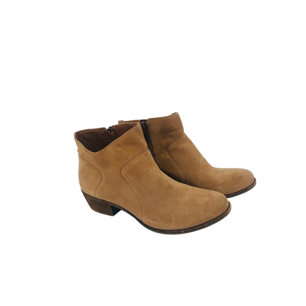 Lucky brand women's tan suede ankle boots size 10M
